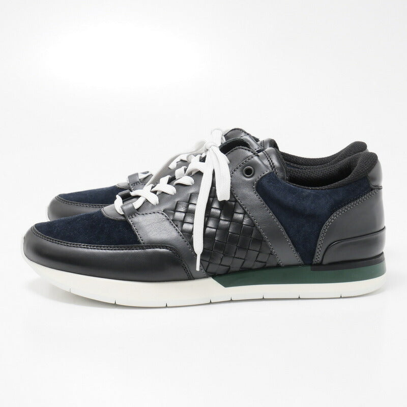BOTTEGAVENETA sneakers 392223 VT047 8298 leather Navy, Black, Green mens 42