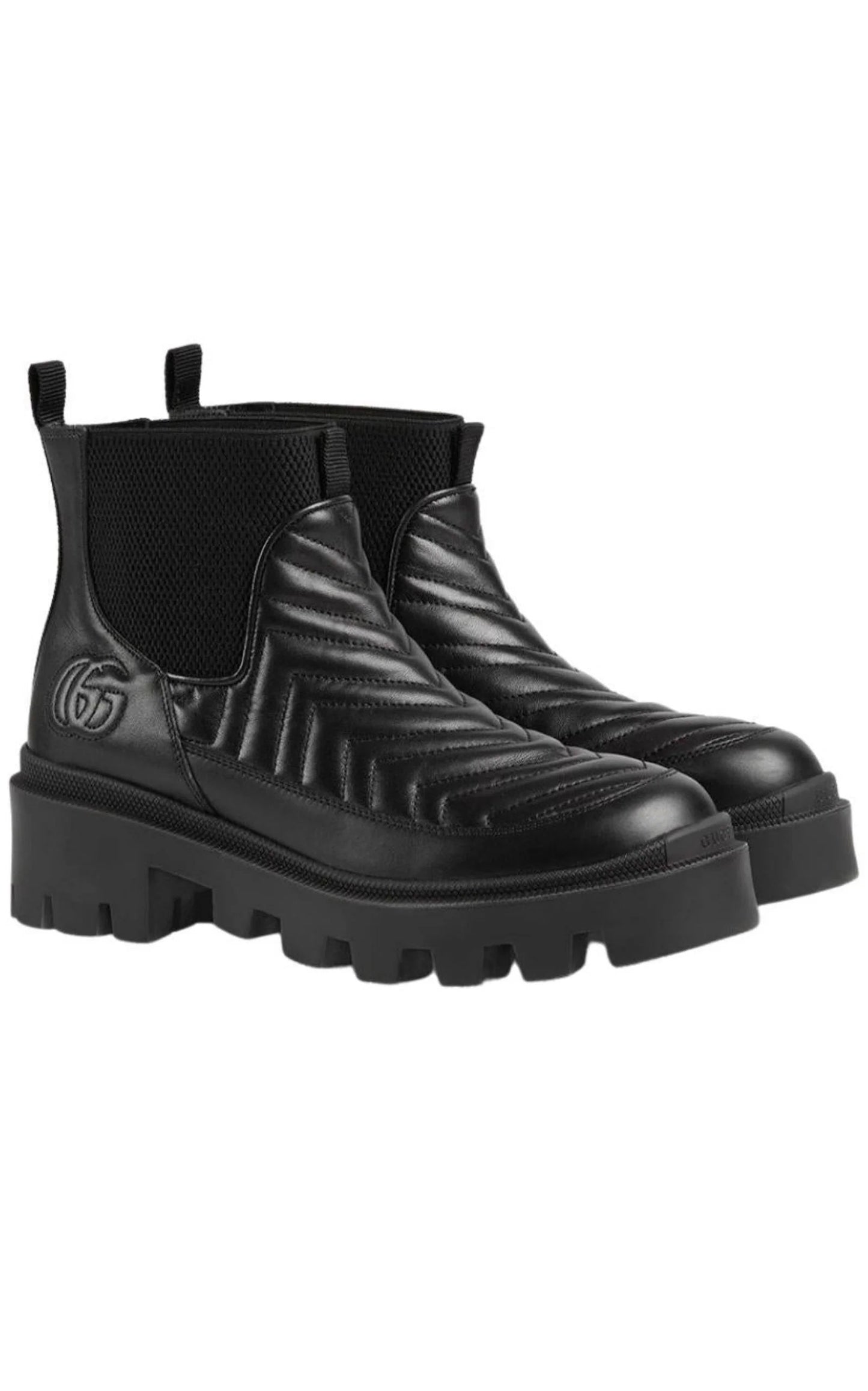 GUCCI FRANCES MatelassÃ©  CHELSEA BOOTS