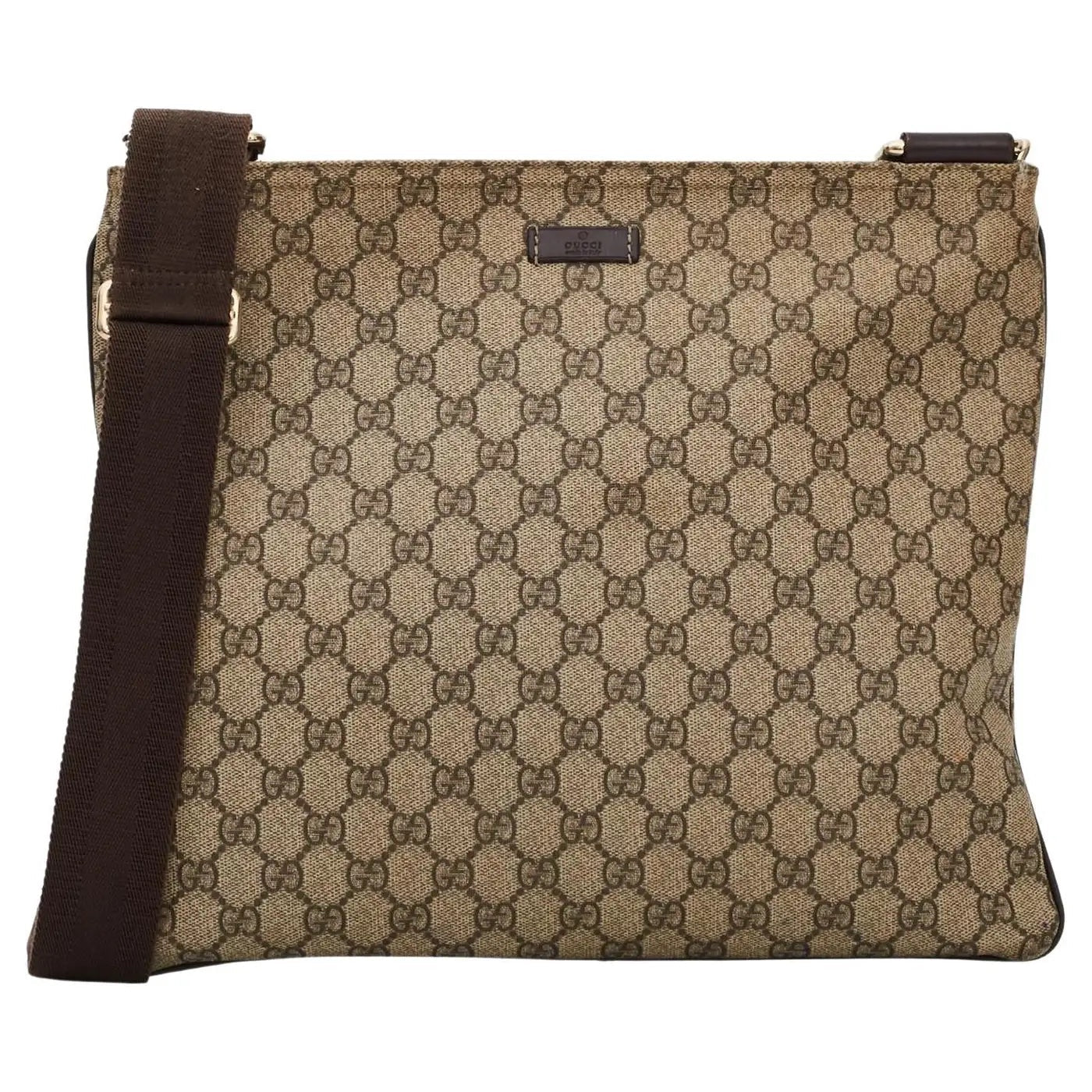 GUCCI GG SUPREME MONOGRAM MESSENGER BAG