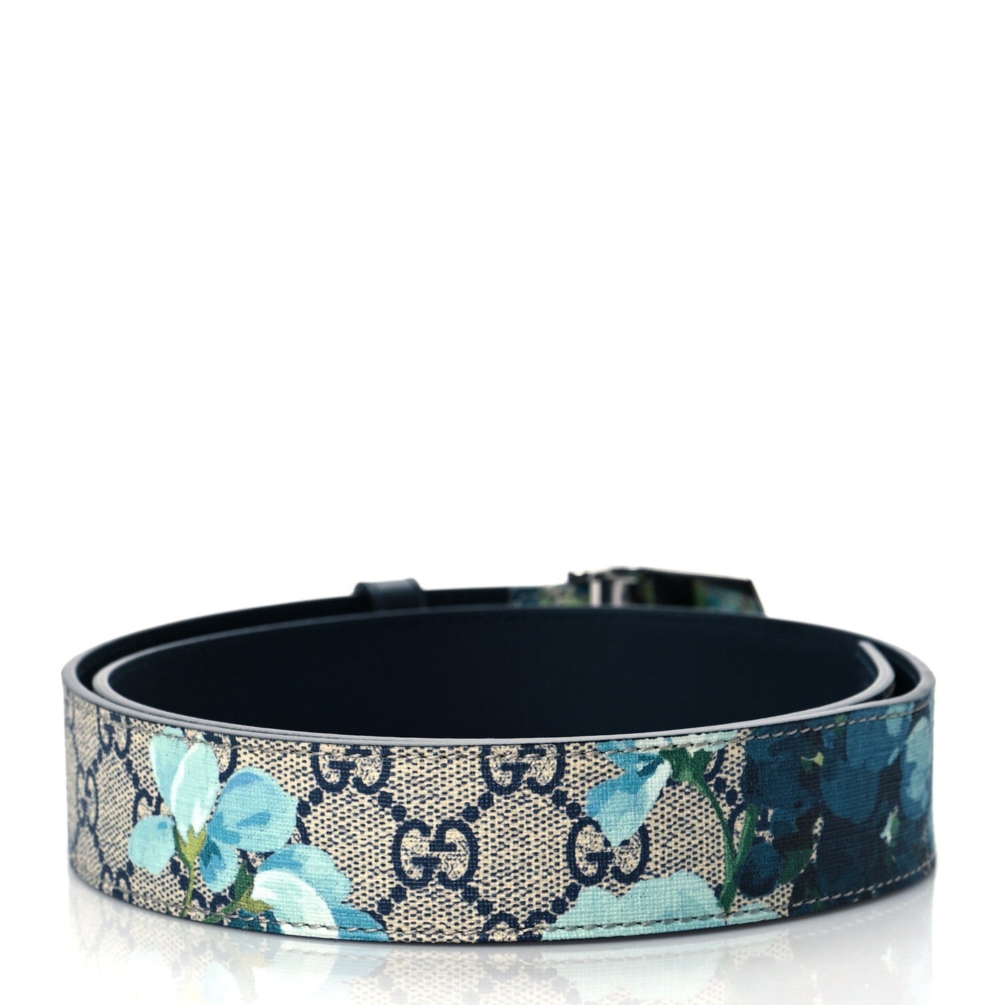 GUCCI GG SUPREME MONOGRAM BLOOMS UNISEX BELT