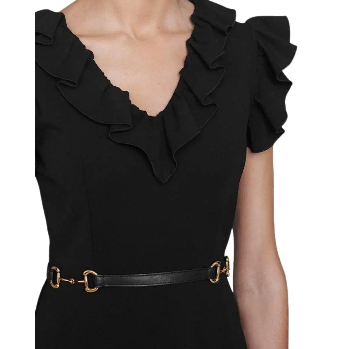 GUCCI HORSEBIT CrÃªpe DRESS