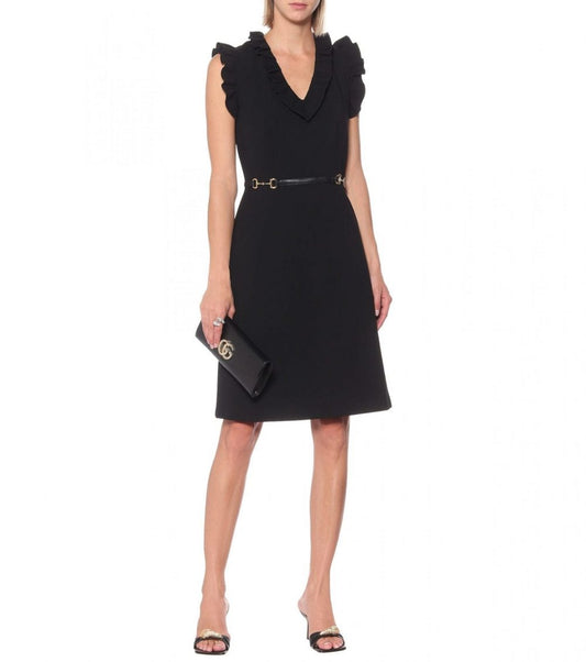 GUCCI HORSEBIT CrÃªpe DRESS
