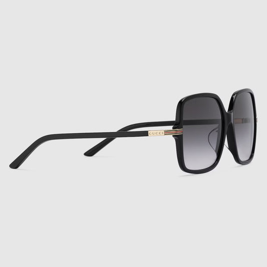 GUCCI LOW NOSE BRIDGE FIT SQUARE SUNGLASSES