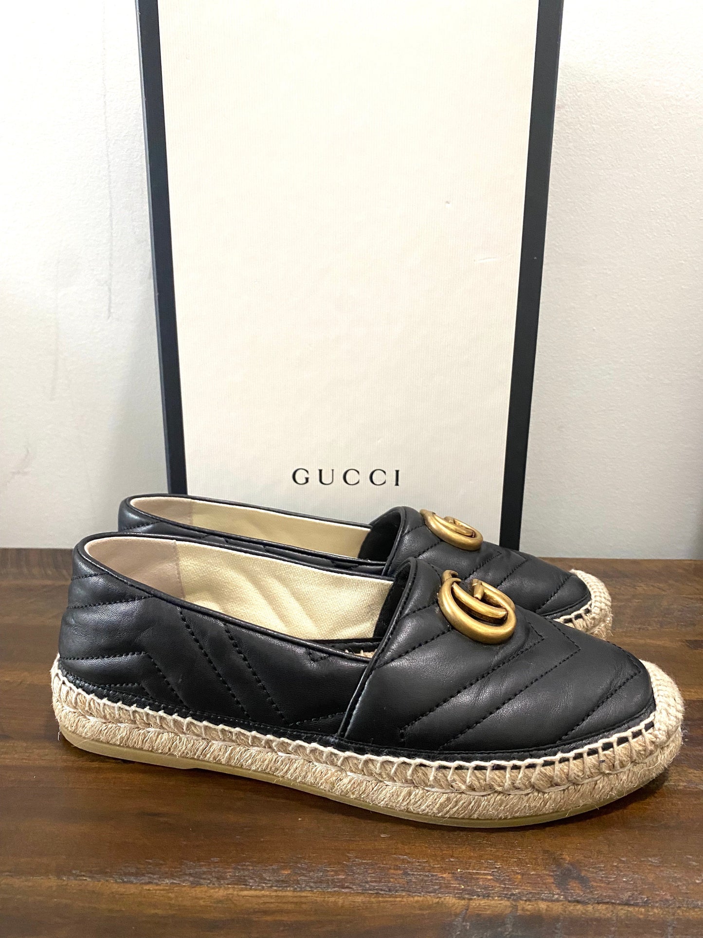 GUCCI GG MatelassÃ© ESPADRILLES
