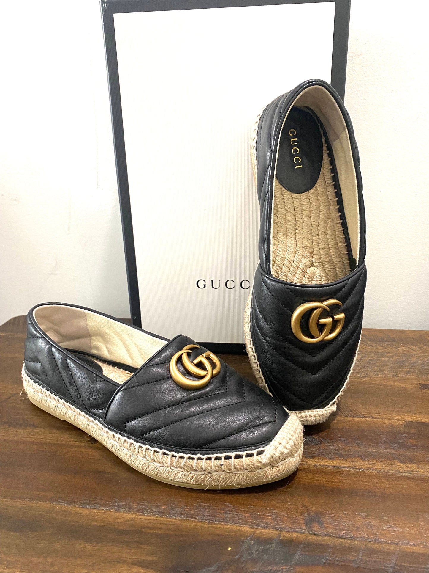 GUCCI GG MatelassÃ© ESPADRILLES