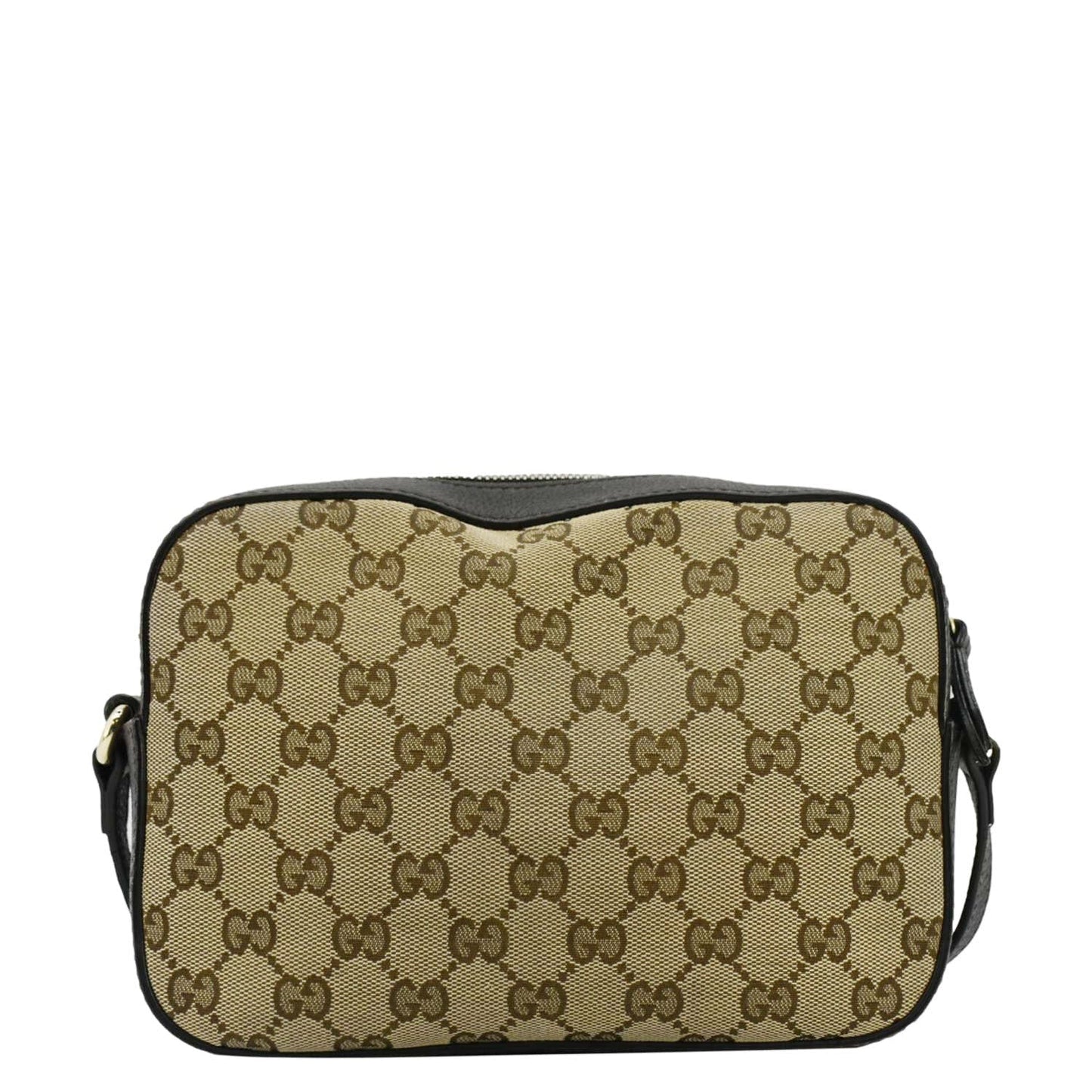 GUCCI Bee Web GG Canvas Camera Crossbody Bag Beige 412008