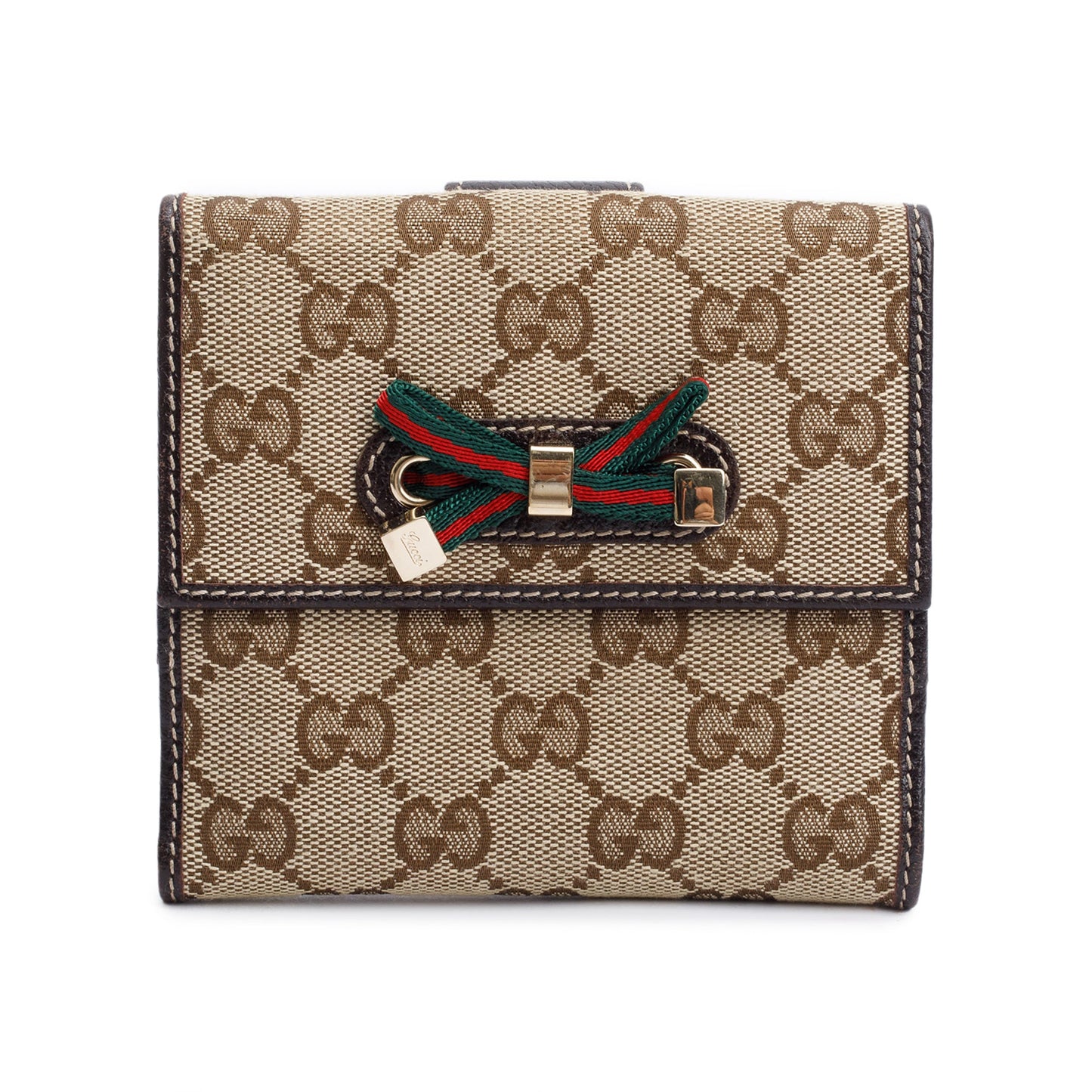 Gucci GG Canvas Web Princy Compact Wallet