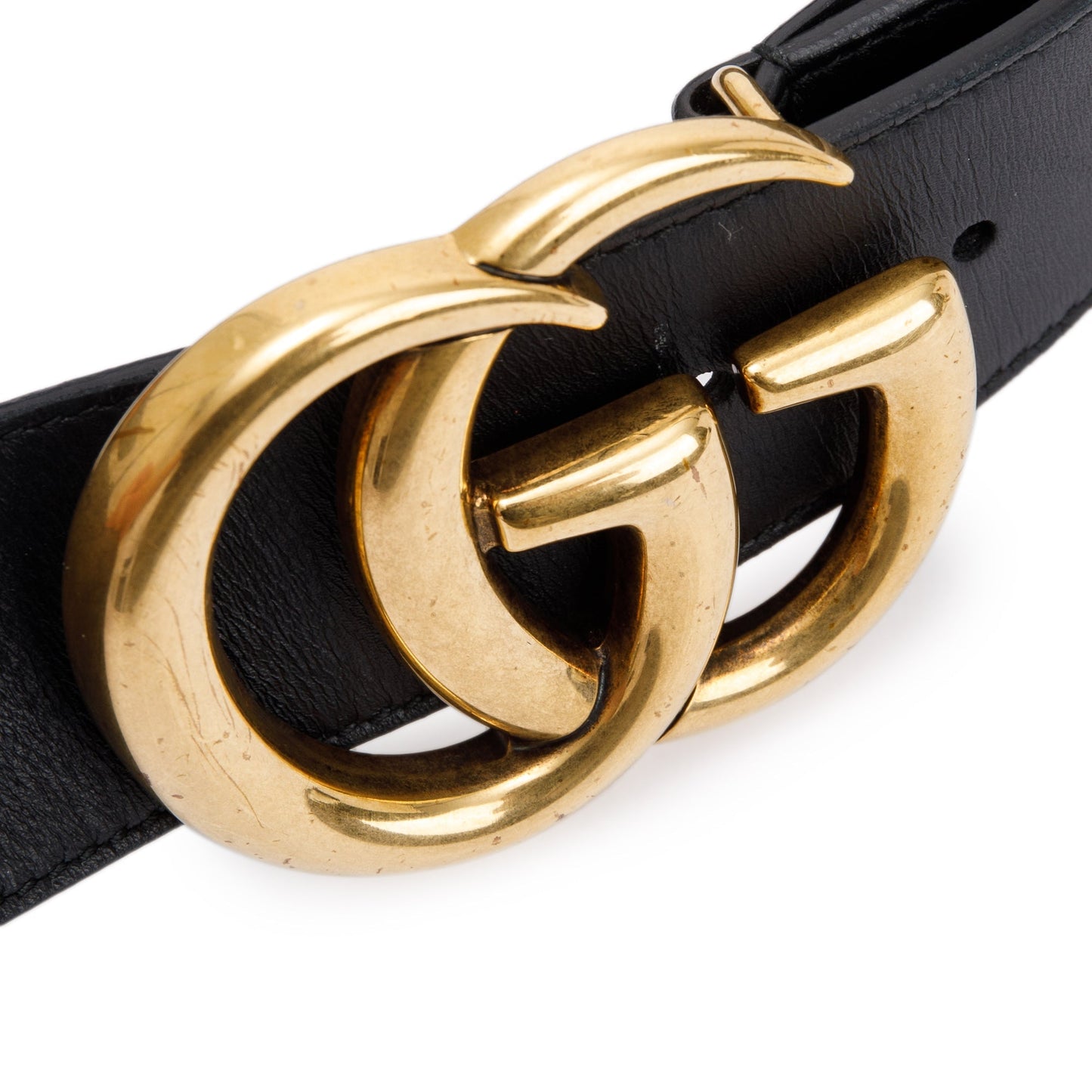 Gucci 2015 Re-Edition Black Wide Leather Belt 75 30