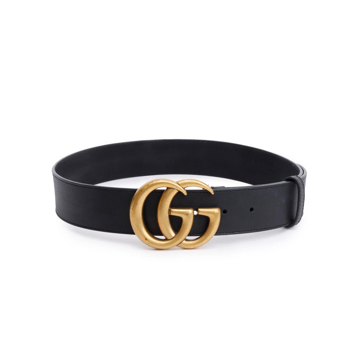 Gucci 2015 Re-Edition Black Wide Leather Belt 75 30