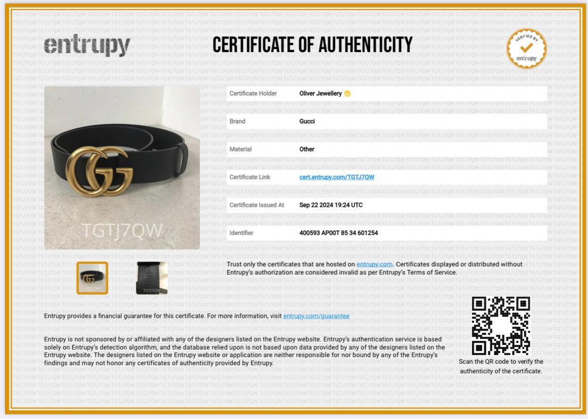 Gucci 2015 Re-Edition Black Wide Leather Belt 85 34