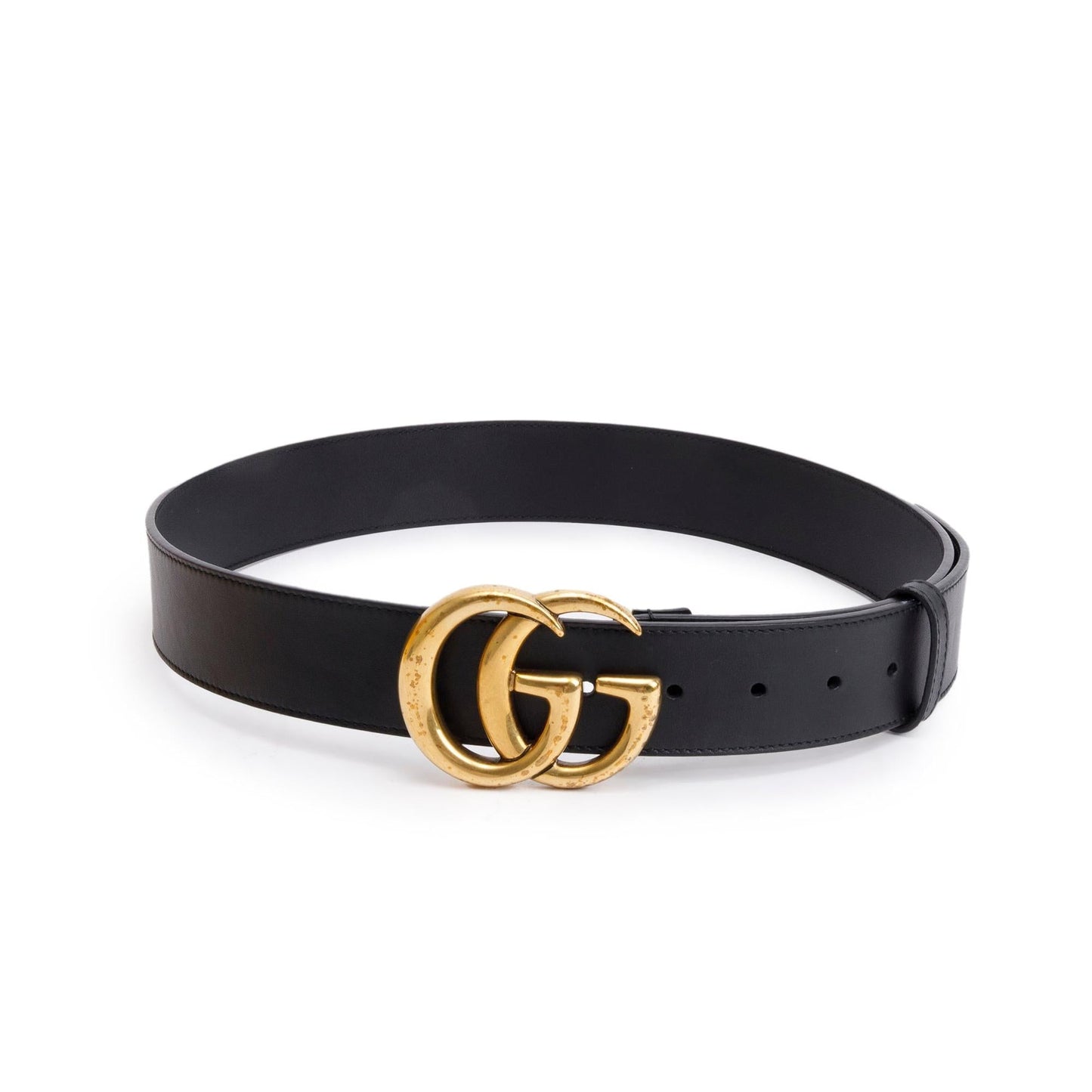 Gucci 2015 Re-Edition Black Wide Leather Belt 90 36