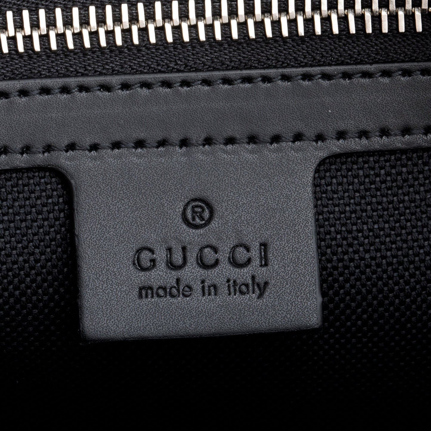 Gucci 2021 Black GG Supreme Belt Bag with Zip Pocket