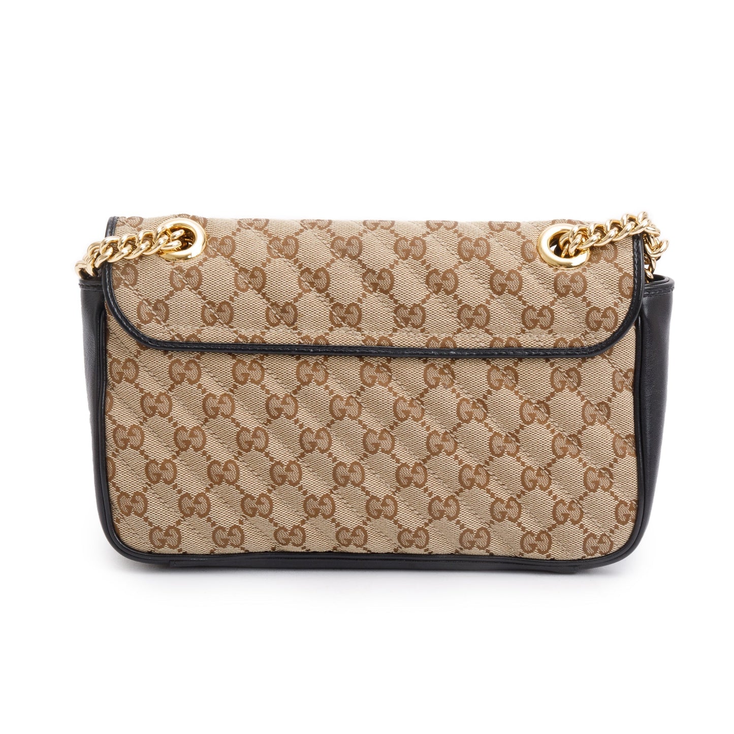 Gucci 2021 GG Canvas Marmont Small Shoulder Bag