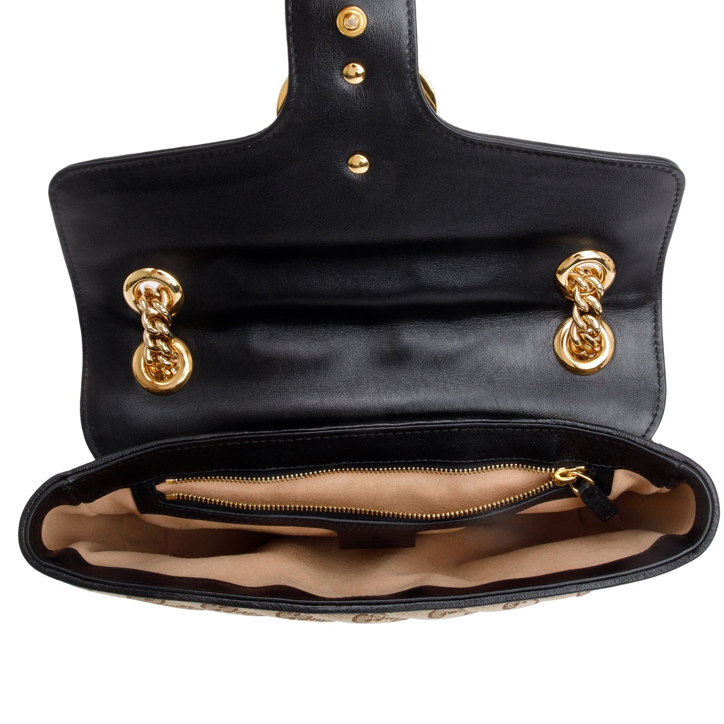 Gucci 2021 GG Canvas Marmont Small Shoulder Bag