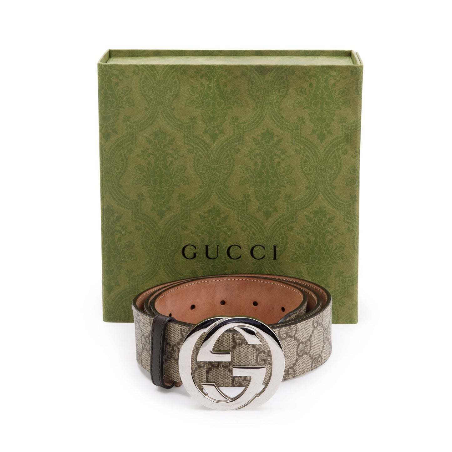 Gucci 2022 GG Supreme Belt with G Buckle