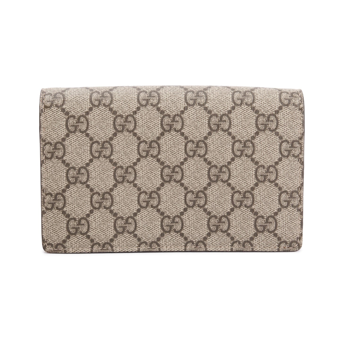 Gucci 2022 GG Supreme Cherry Mini Wallet On Chain