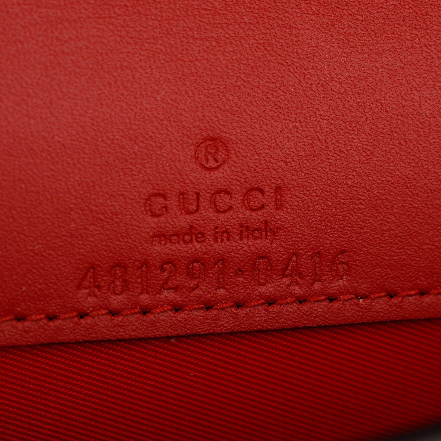 Gucci 2022 GG Supreme Cherry Mini Wallet On Chain