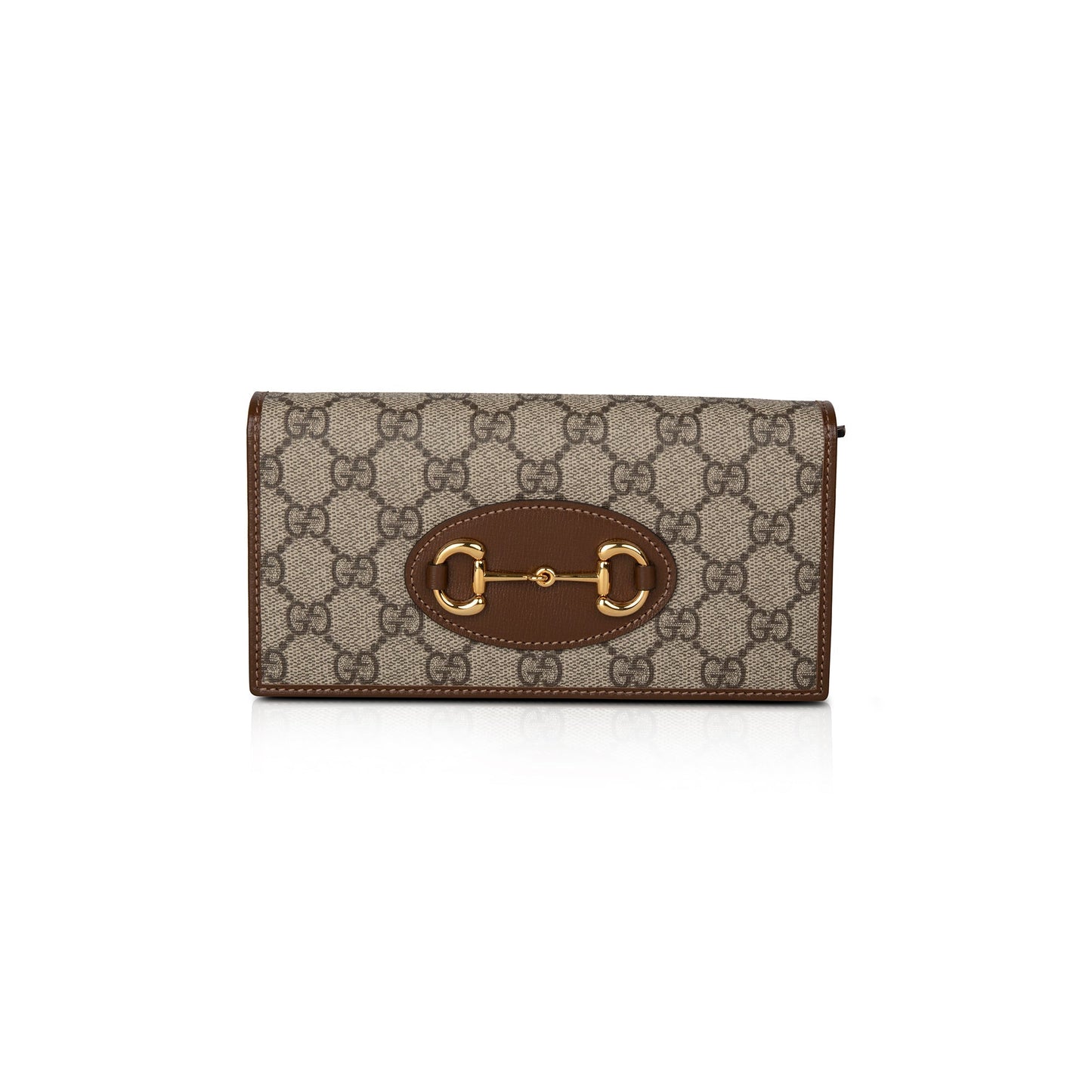 Gucci 2022 GG Supreme Horsebit 1955 Wallet on Chain