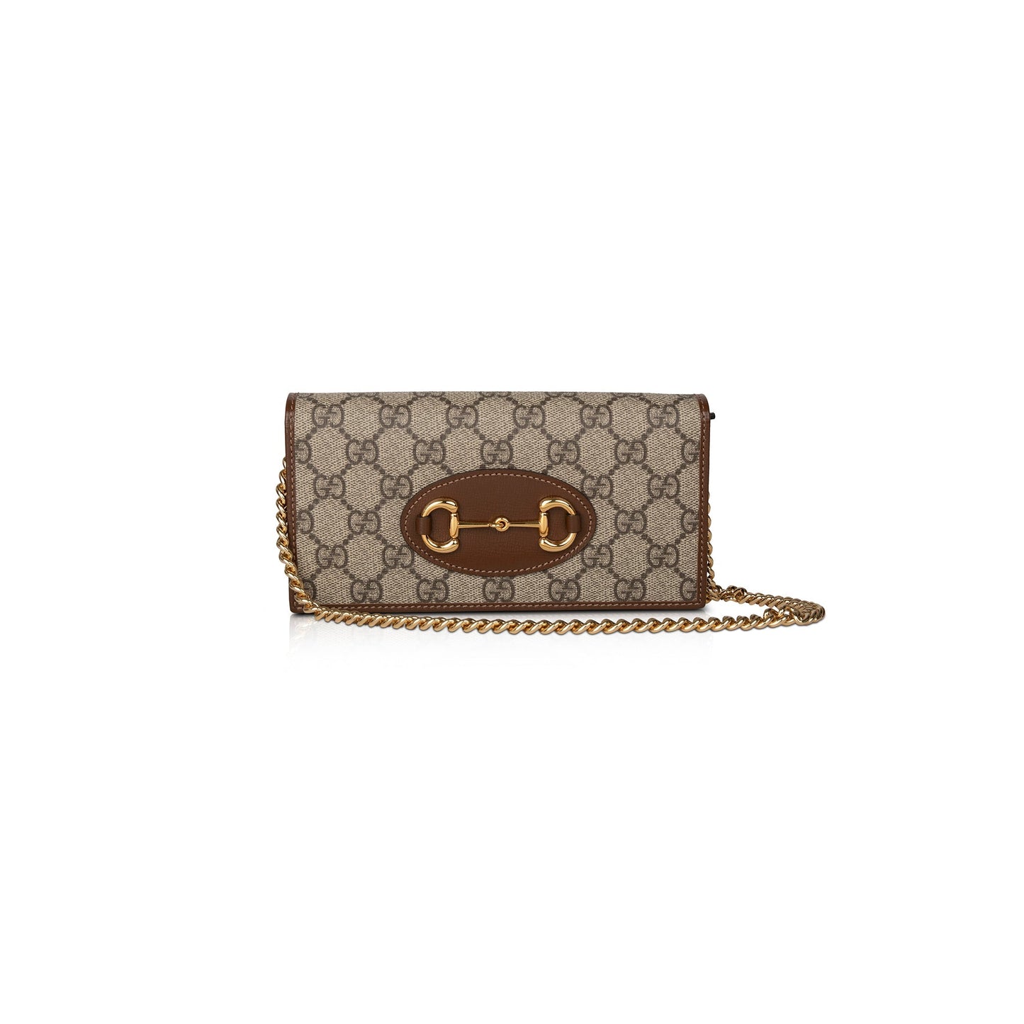 Gucci 2022 GG Supreme Horsebit 1955 Wallet on Chain