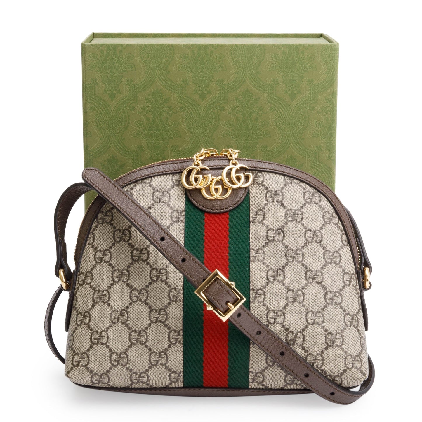Gucci 2023 GG Ophidia Small Dome Shoulder Bag