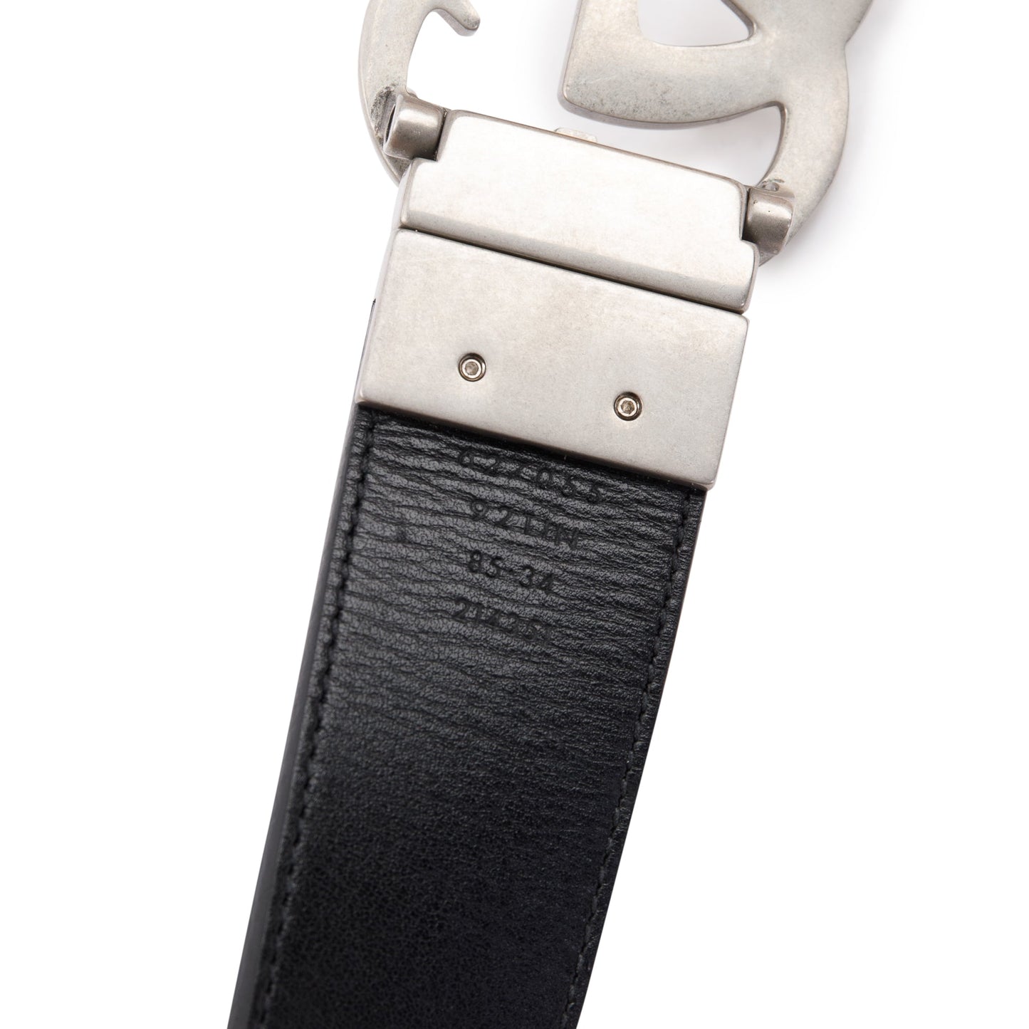 Gucci 2023 GG Supreme Canvas & Black Leather Reversible Marmont Belt