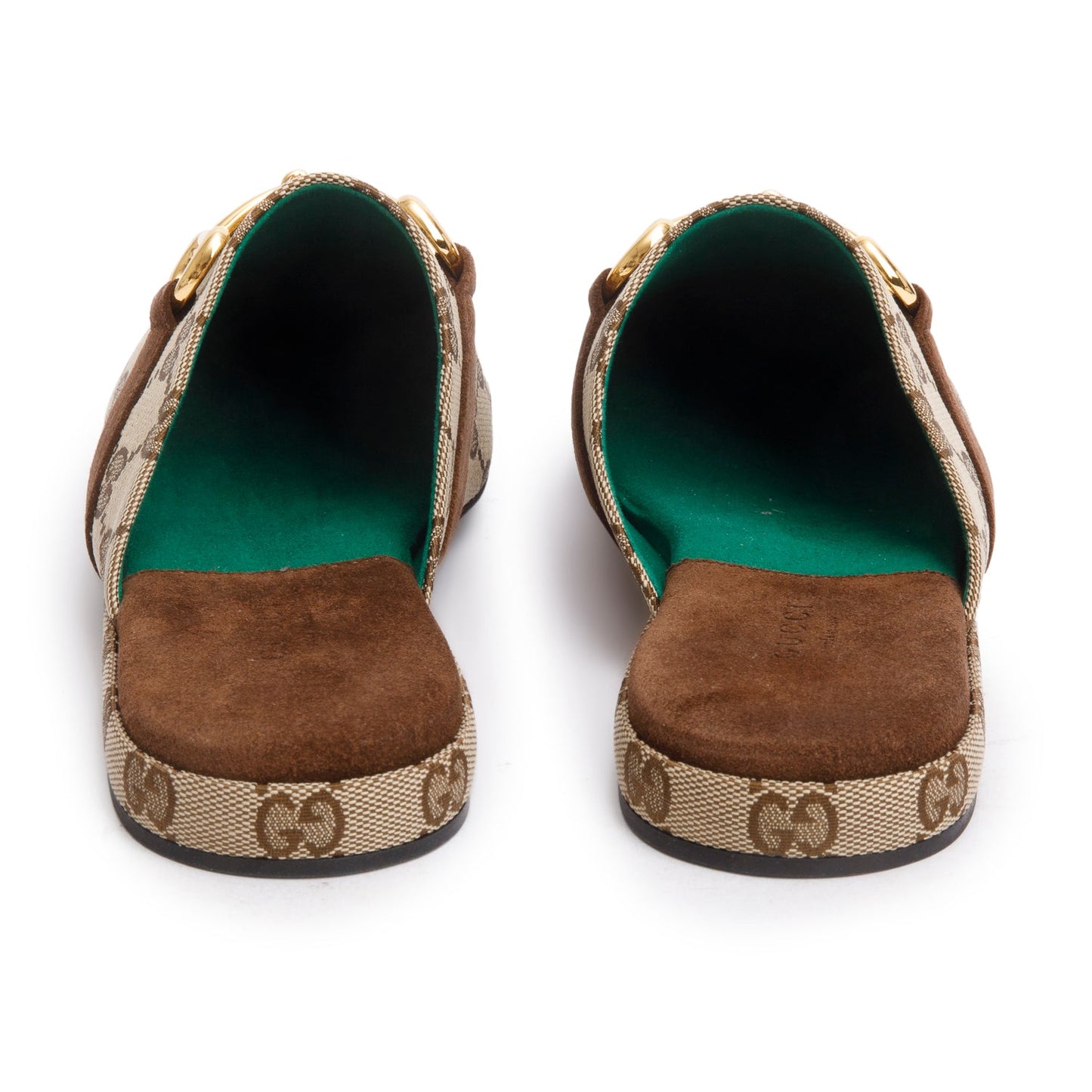 Gucci Beige GG Canvas Horsebit Mule, Size 38