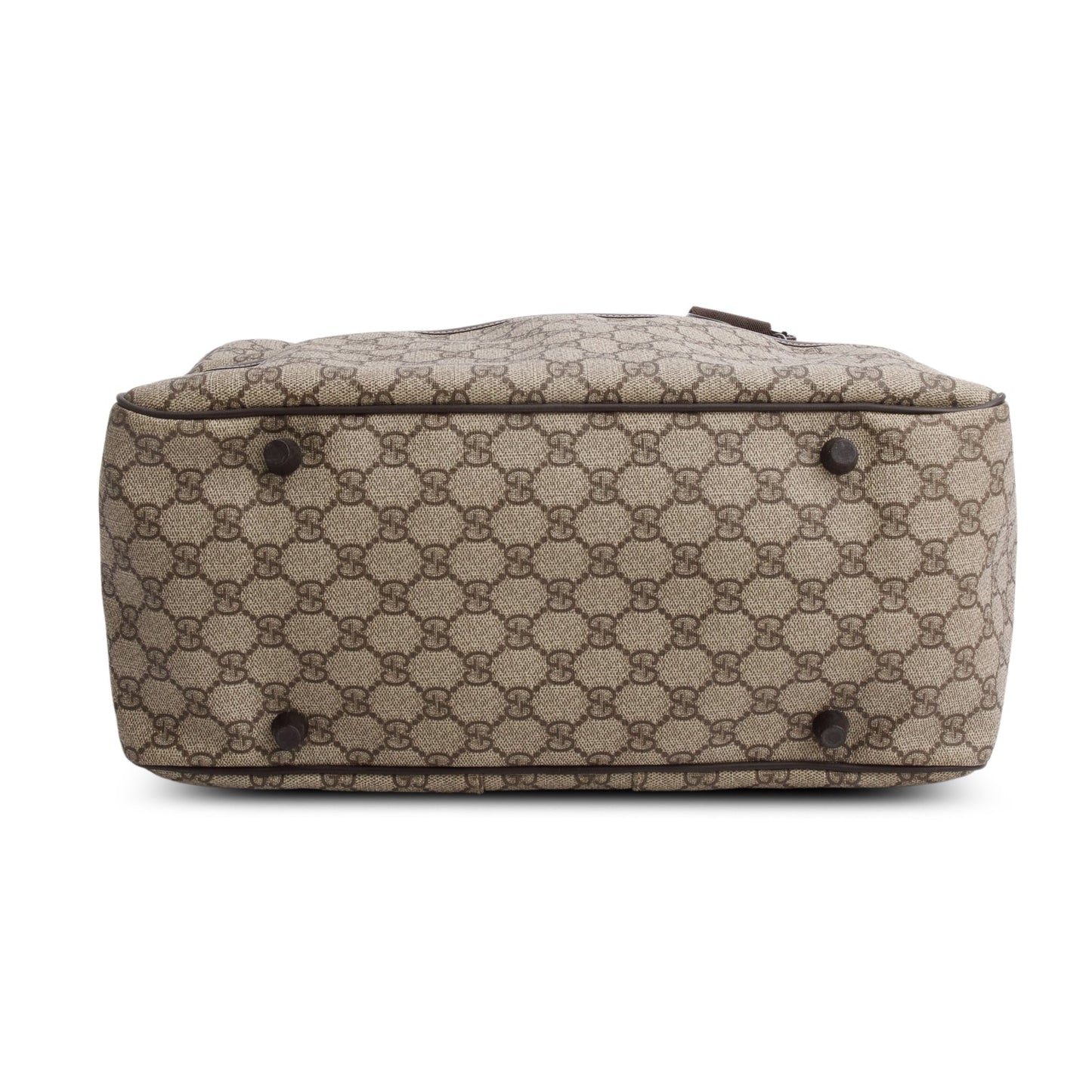 Gucci Brown GG Plus Monogram Interlocking G Briefcase