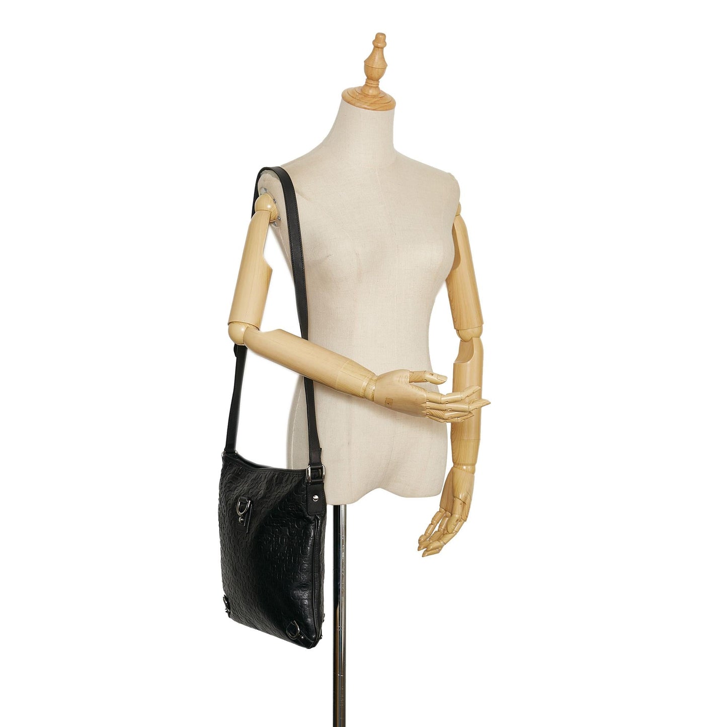 Gucci Abbey D-Ring Embossed  Horsebit Crossbody (SHG-35354)