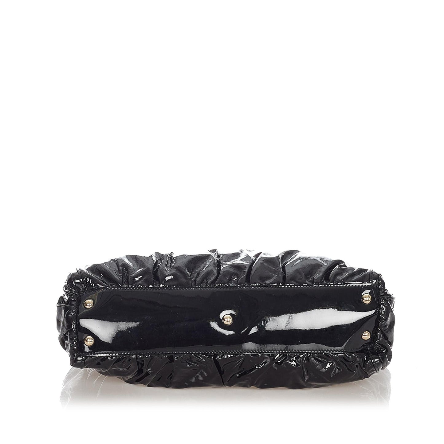 Gucci Abbey D-Ring Patent Leather Handbag (SHG-23002)