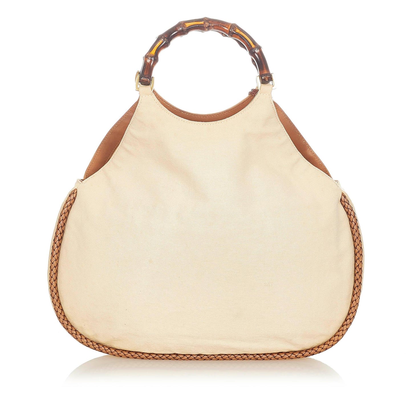 Gucci Bamboo Canvas Handbag (SHG-20998)