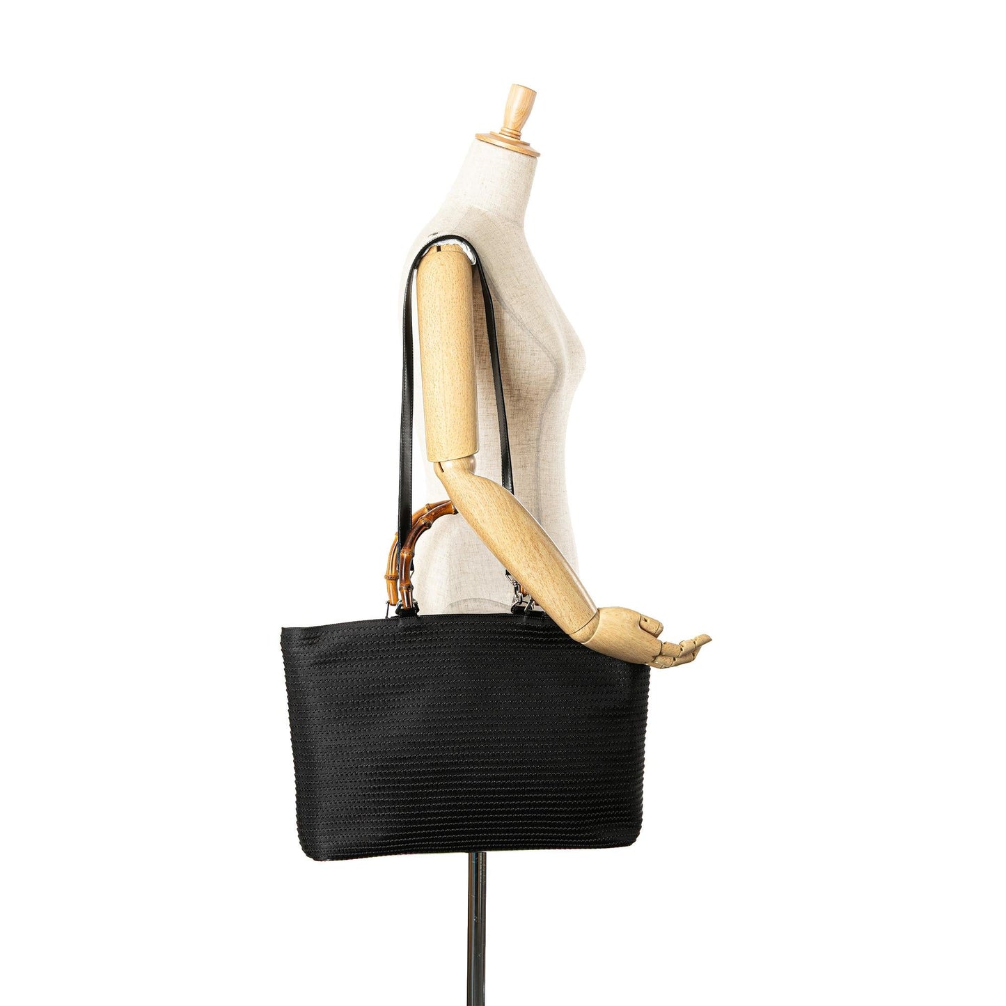 Gucci Bamboo Canvas Satchel