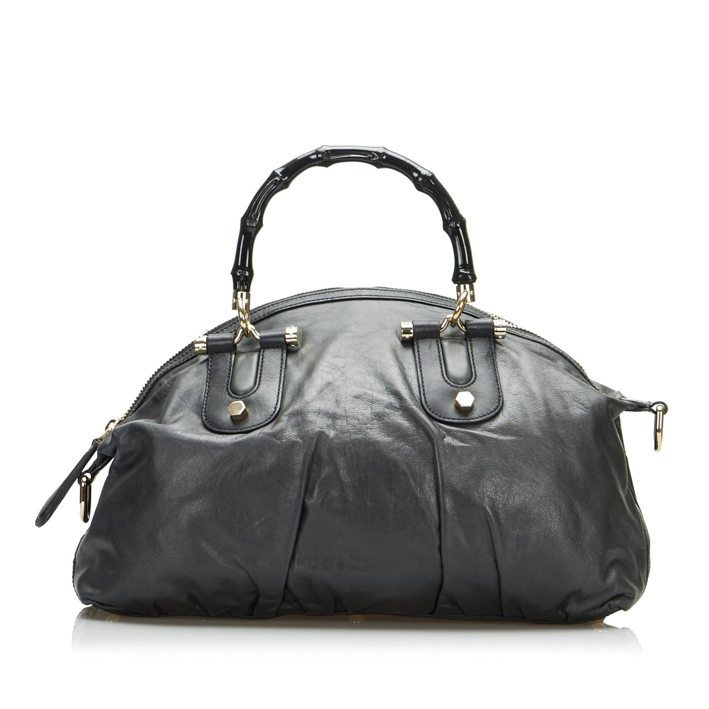 Gucci Bamboo Dialux Pop Satchel (SHG-PgirdF)