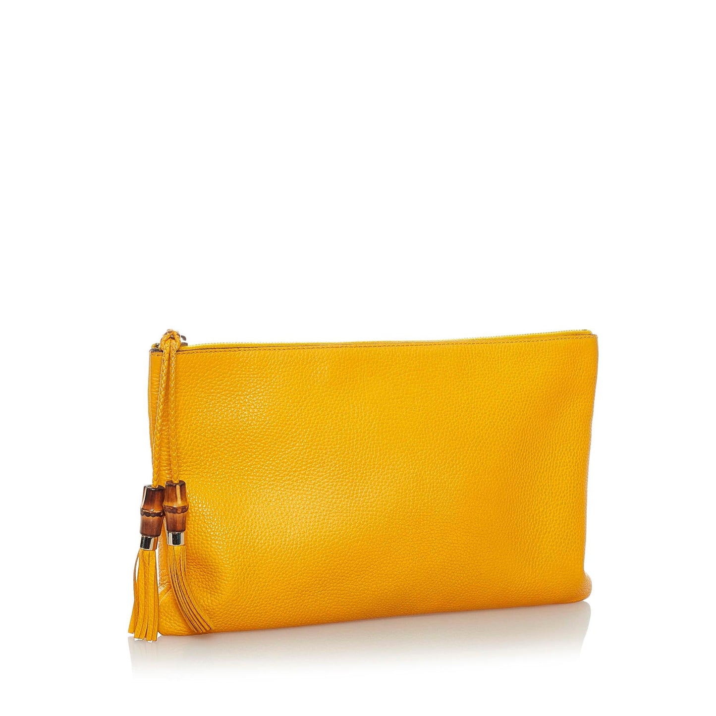 Gucci Bamboo Leather Clutch Bag (SHG-32063)
