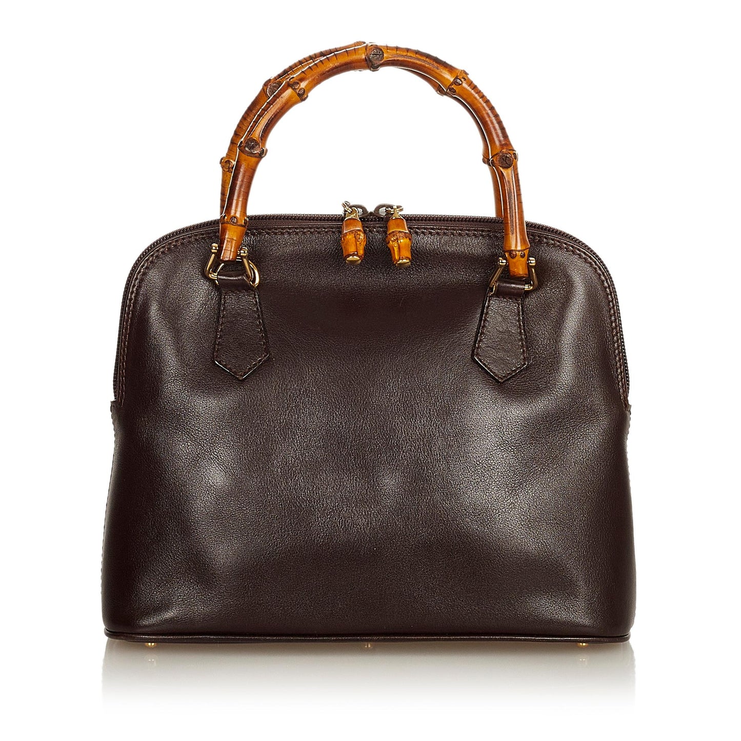 Gucci Bamboo Leather Handbag (SHG-25568)