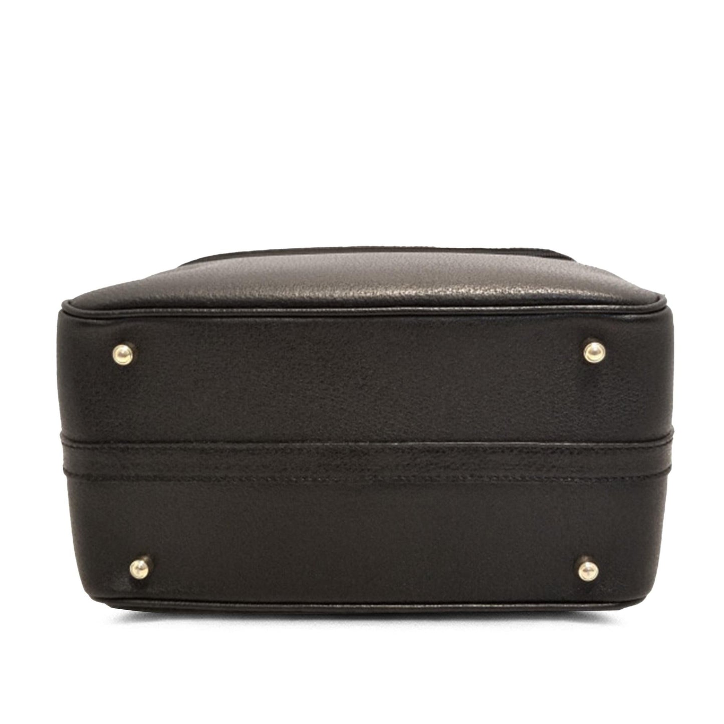 Gucci Bamboo Leather Vanity Bag (SHG-pwS0uj)