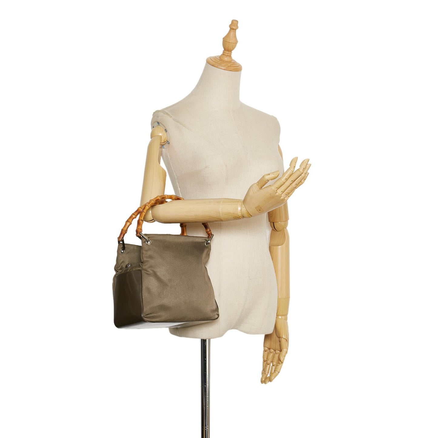 Gucci Bamboo Nylon Handbag (SHG-35080)