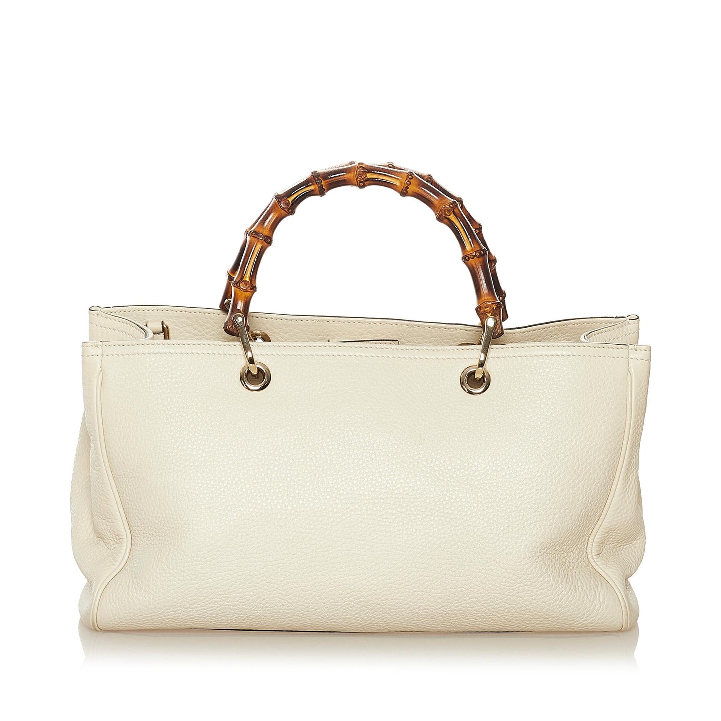 Gucci Bamboo Shopper Leather Satchel (SHG-34372)