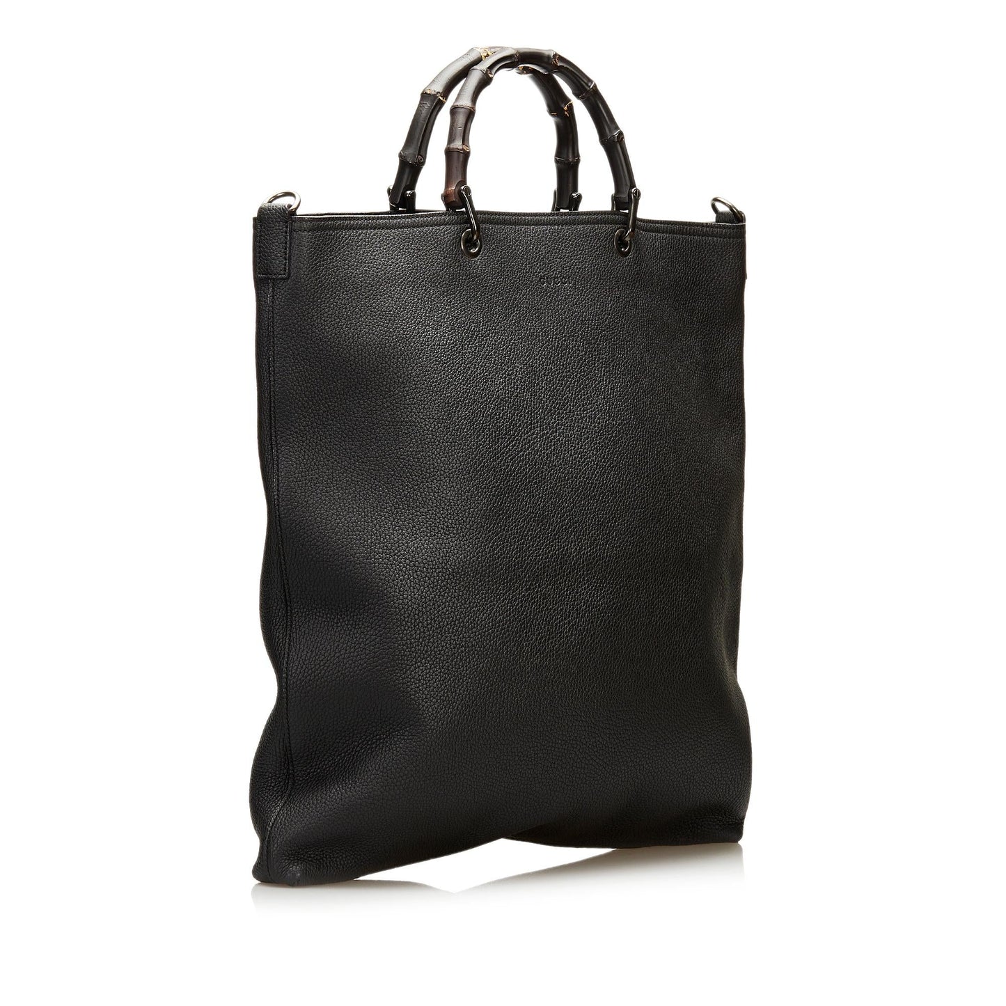 Gucci Bamboo Shopper Leather Satchel (SHG-36139)