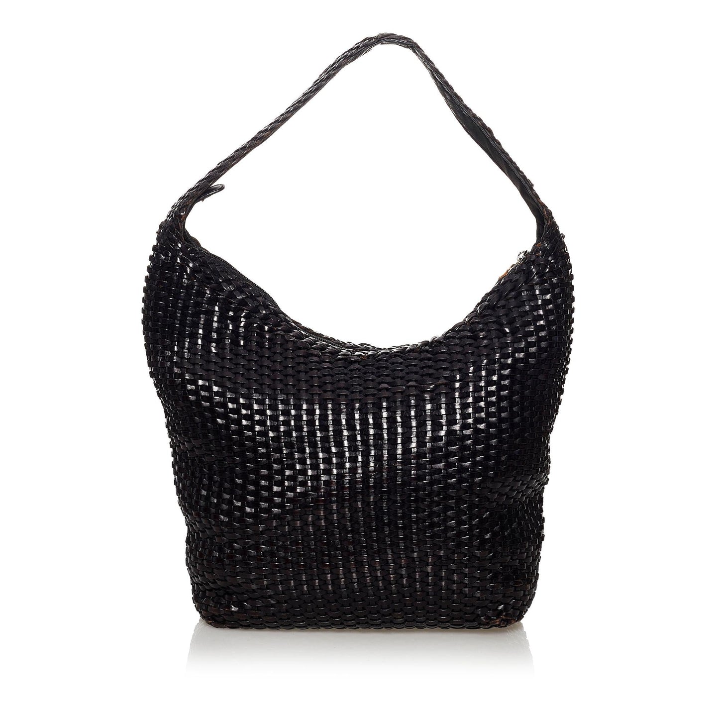 Gucci Bamboo Weaved Leather Shoulder Bag (SHG-31075)