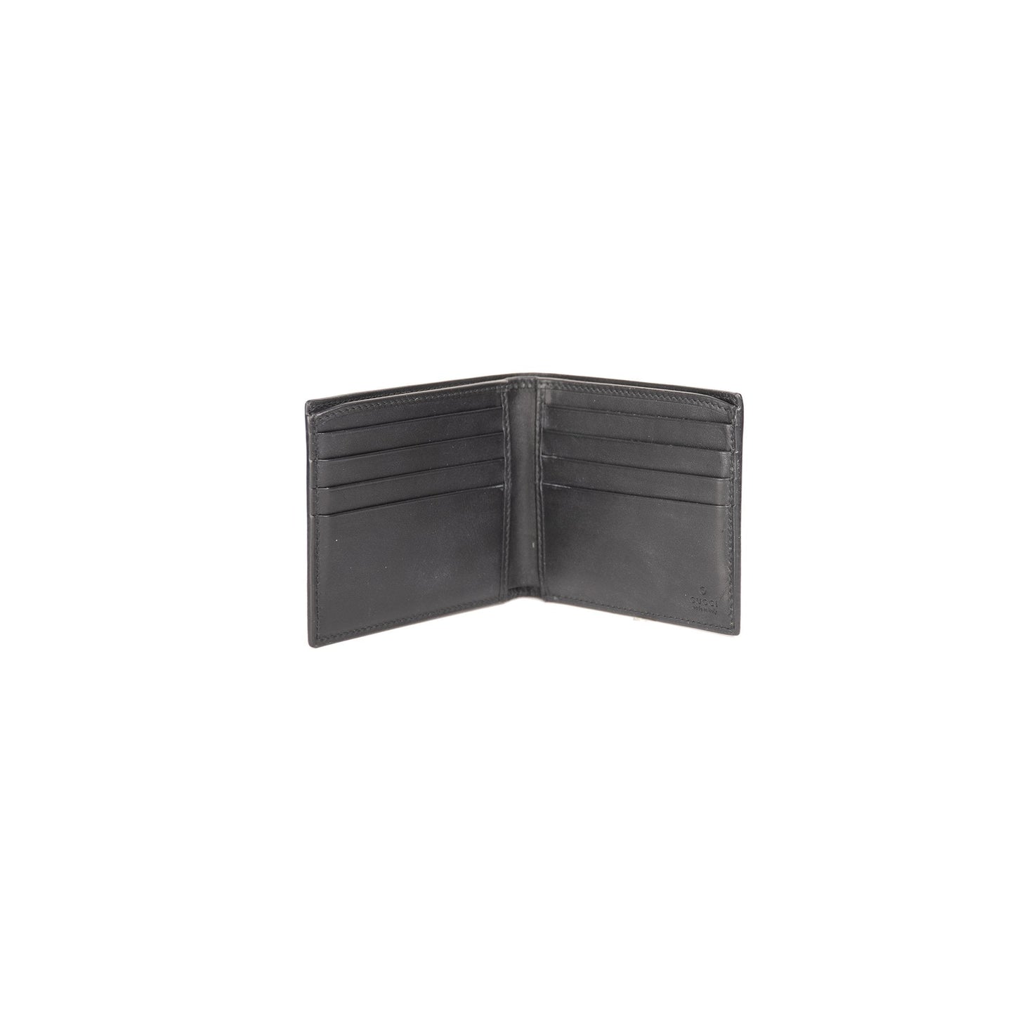 Gucci Bee Print GG Supreme Bifold Wallet