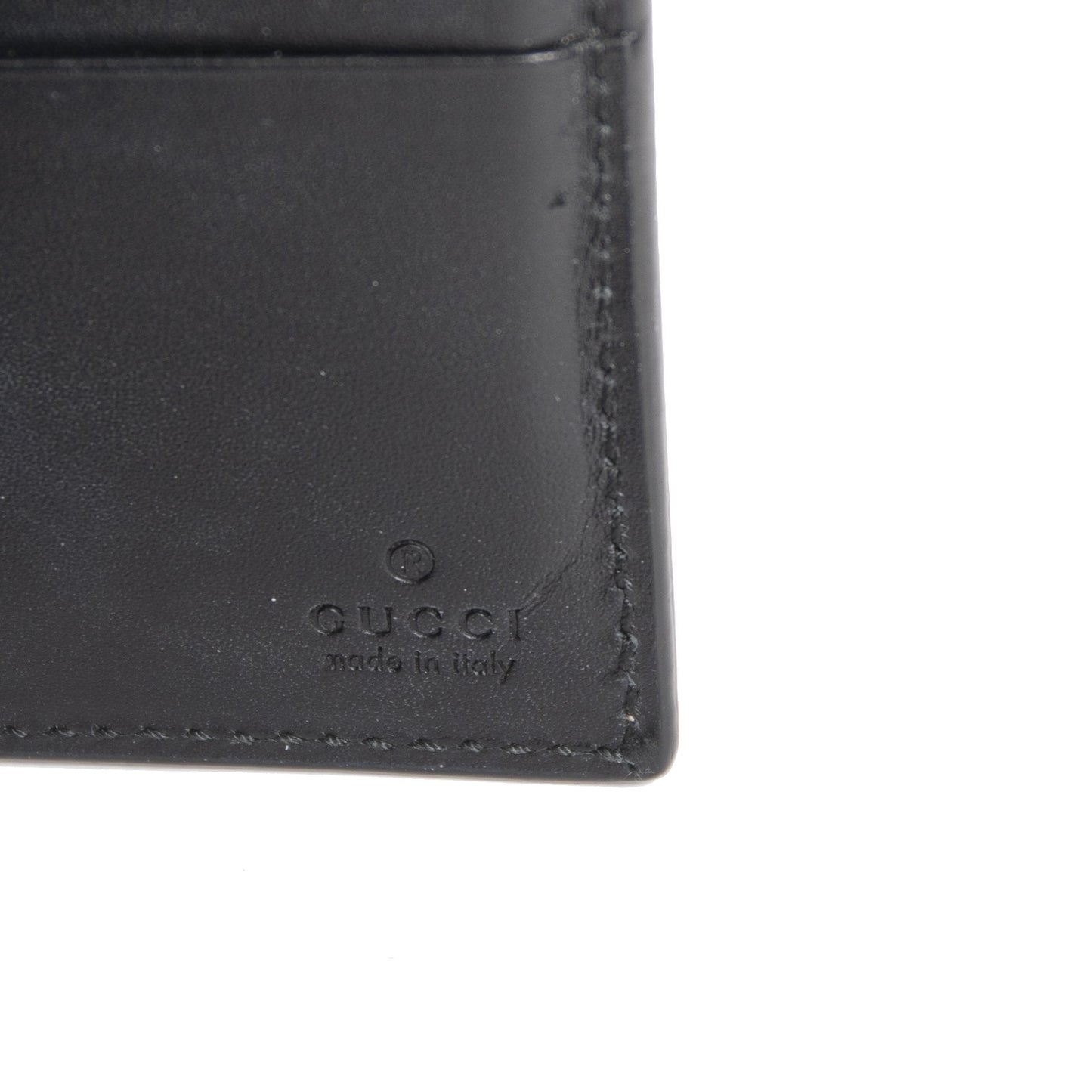 Gucci Bee Print GG Supreme Bifold Wallet