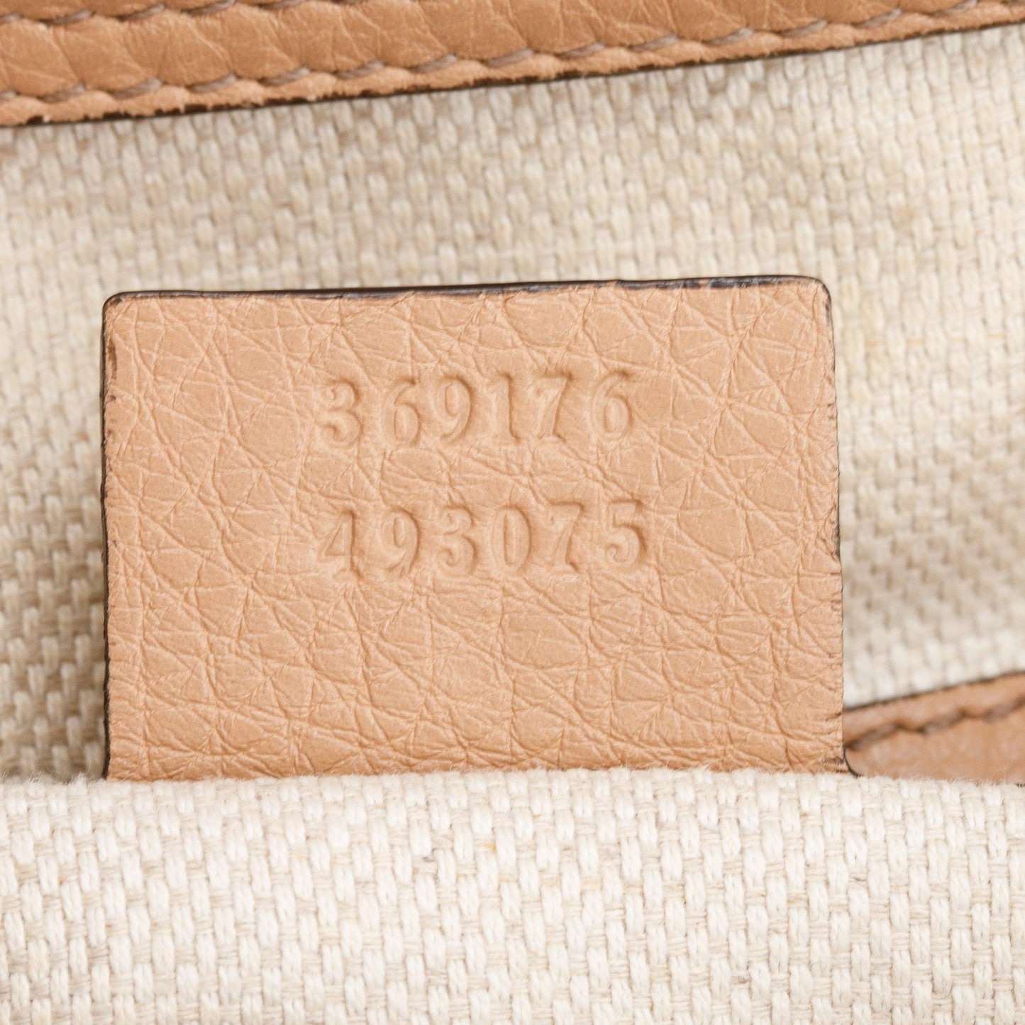 Gucci Beige Calfksin Leather Small Soho Cellarius Tote
