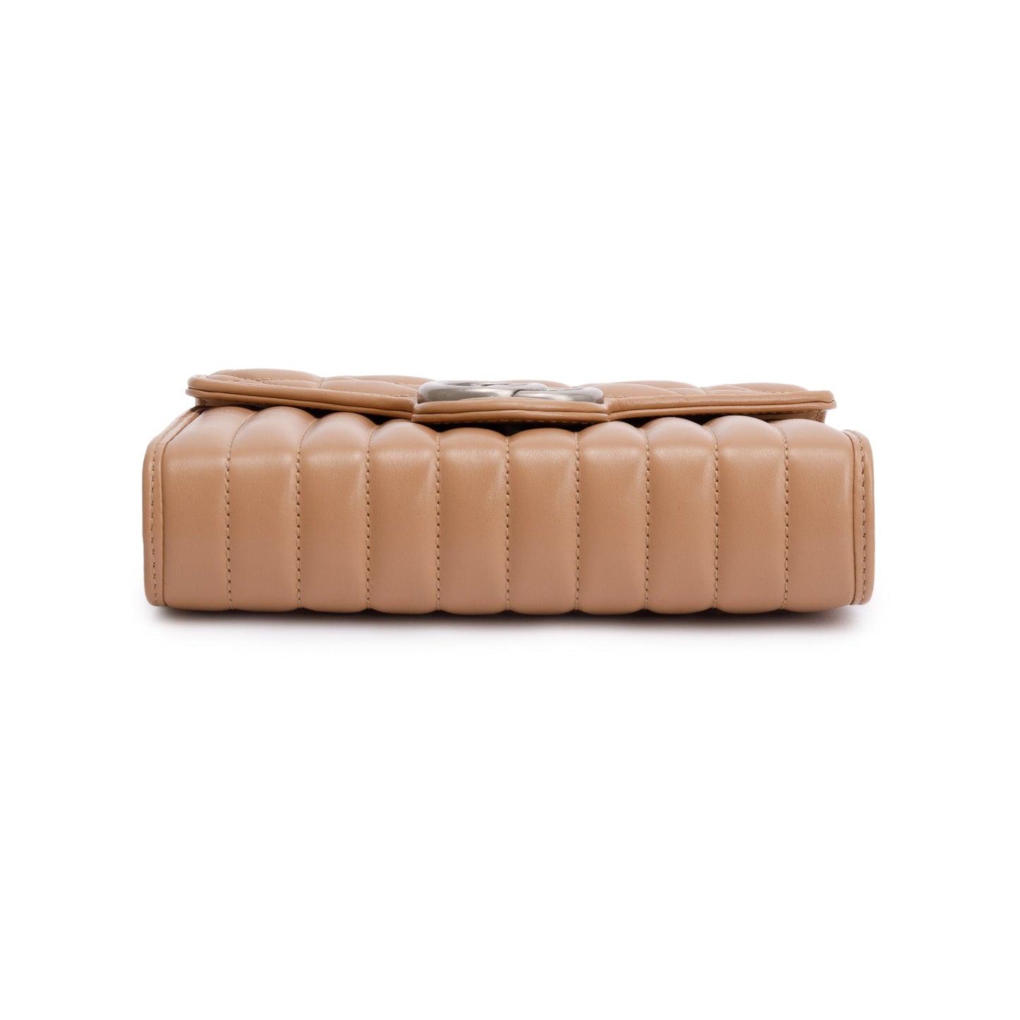 Gucci Beige Calfskin Leather GG Marmont Matelasse Mini Bag
