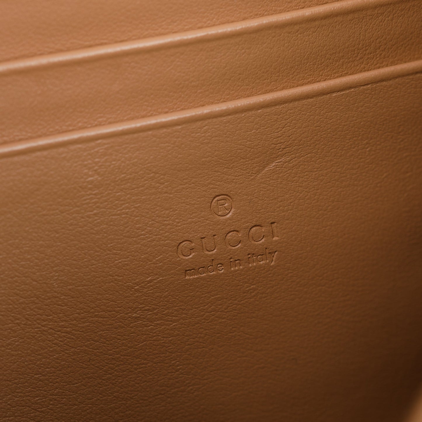 Gucci Beige Calfskin Leather GG Marmont Matelasse Mini Bag