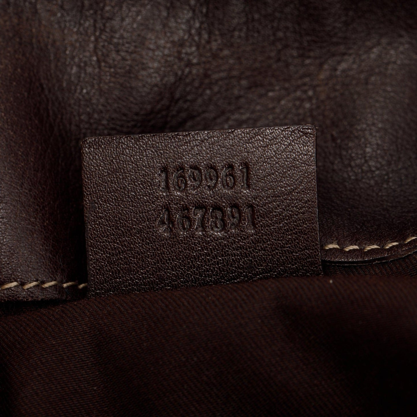 Gucci Beige GG Canvas Medium Peggy Bamboo Top Handle Bag