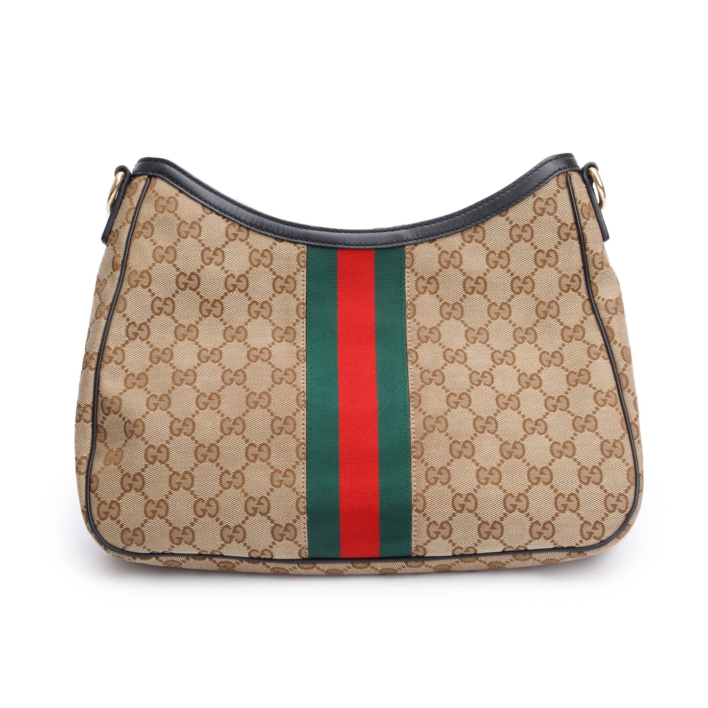 Gucci Beige GG Canvas Web Sherry Shoulder Bag