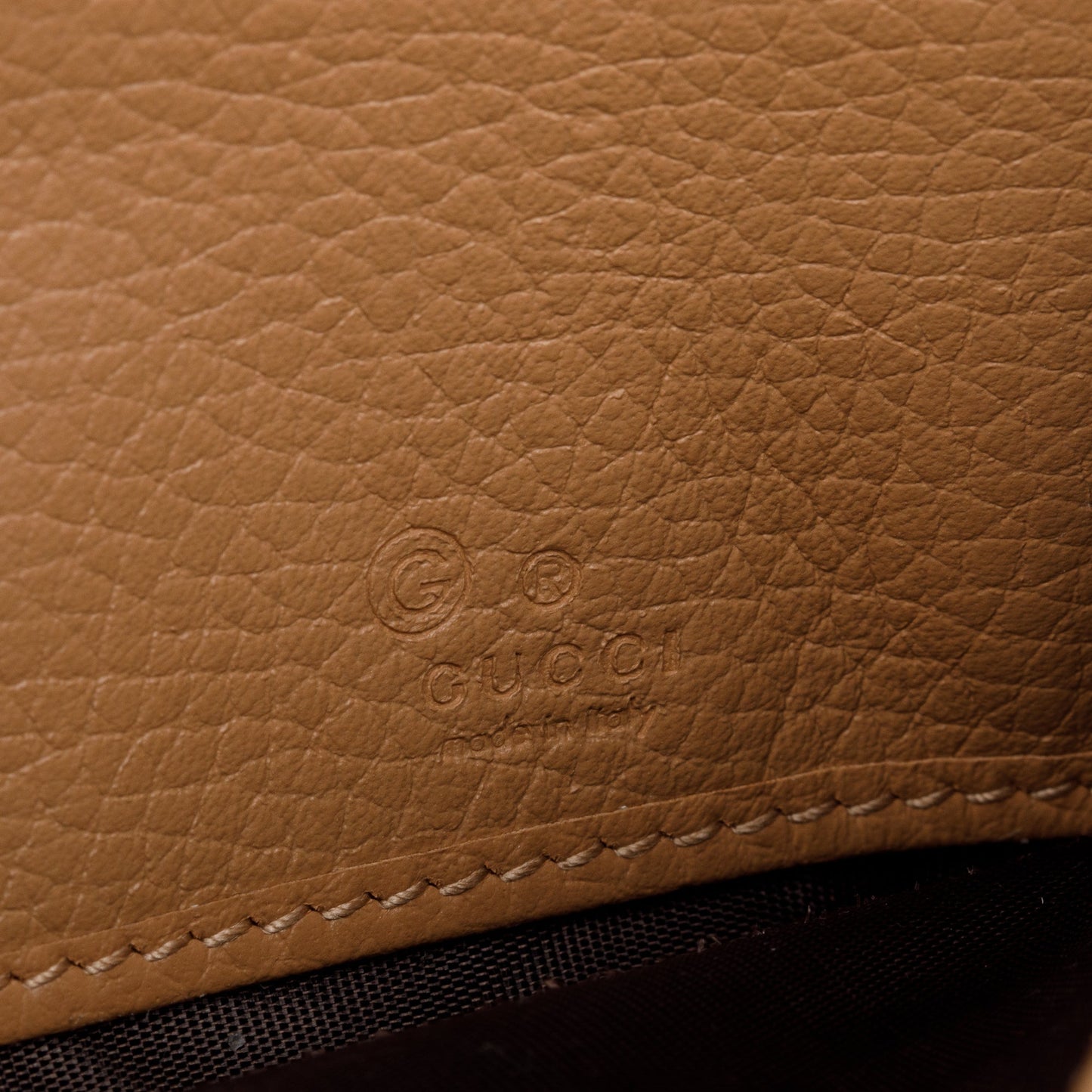 Gucci Beige GG Marmont Leather Continental Wallet