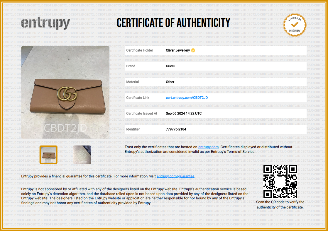 Gucci Beige GG Marmont Leather Continental Wallet