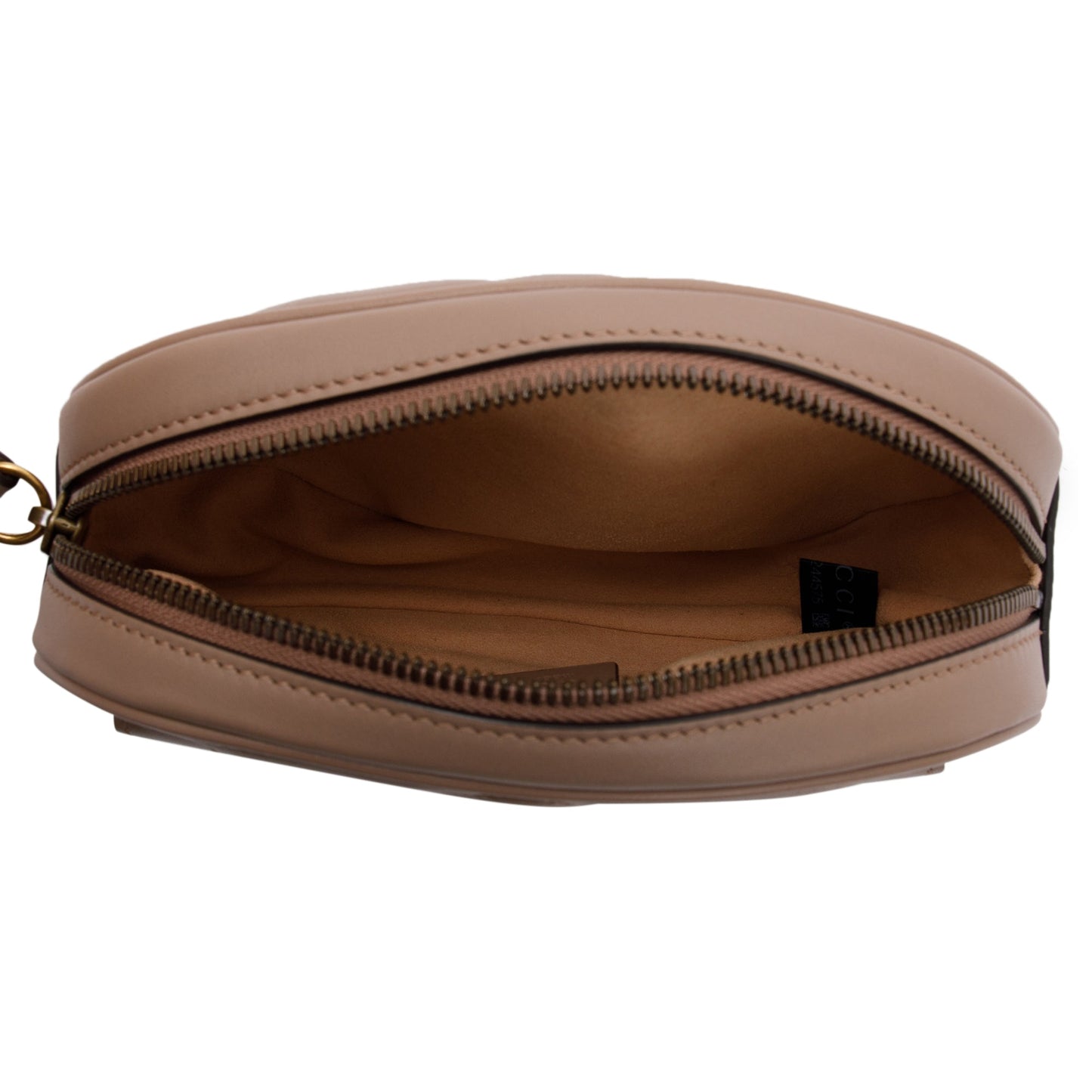 Gucci Beige GG Marmont Matelasse Leather Belt Bag