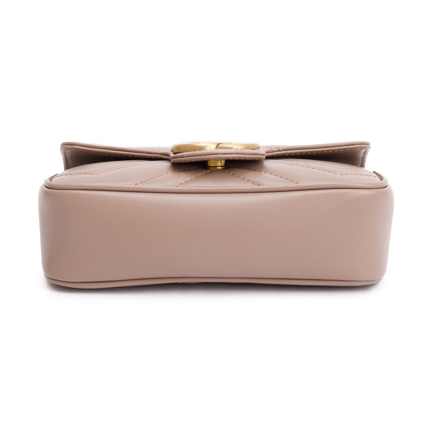Gucci Beige GG Marmont Matelasse Leather Super Mini Bag
